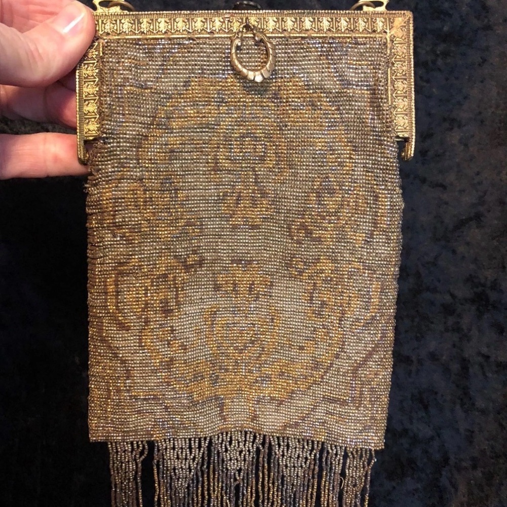 Antique Ladies Hand Bag Metro Bagworks Paris France Vintage art deco flapper